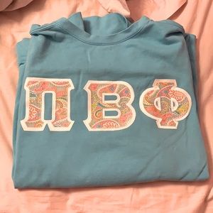 Pi Beta Phi Embroidered Sweatshirt / Size XL